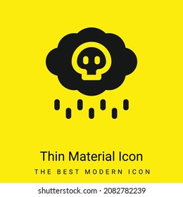 Acid Rain minimal bright yellow material icon