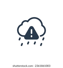 Acid Rain vector icon illustration