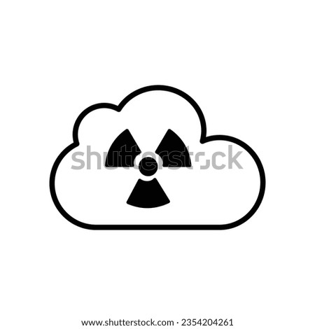 Acid rain vector icon which can easily modify or edit

