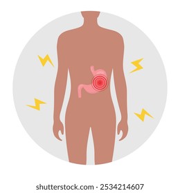 Acid reflux. pancreatic. stomach pain. gastro problem disease 