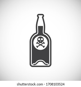 Acid related icon on background for graphic and web design. Creative illustration concept symbol for web or mobile app.