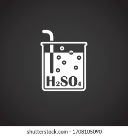 Acid related icon on background for graphic and web design. Creative illustration concept symbol for web or mobile app.