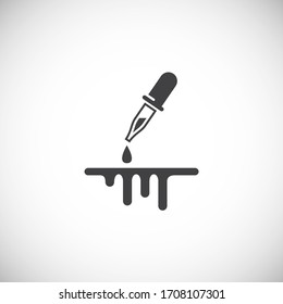 Acid related icon on background for graphic and web design. Creative illustration concept symbol for web or mobile app.