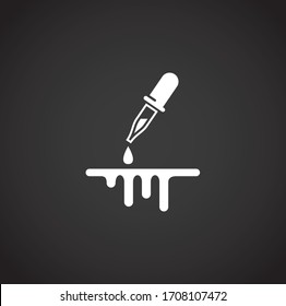 Acid related icon on background for graphic and web design. Creative illustration concept symbol for web or mobile app.