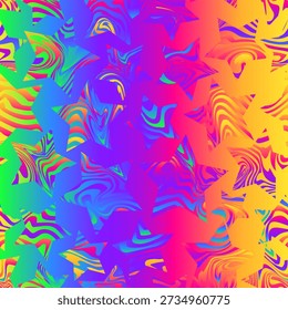 Acid Warp Abstract Geometry Seamless pattern