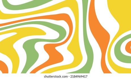 acid wave rainbow line backgrounds in 1970s 1960s hippie style. y2k wallpaper patterns retro vintage 70s 60s groove. psychedelic poster background collection. vector design illustration.