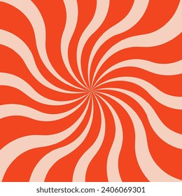 Acid wave rainbow line backgrounds in the 1970s 1960s hippie style. Carnival wallpaper pattern retro vintage 70s 60s. Groovy Christmas psychedelic poster background. Vector holiday design illustration