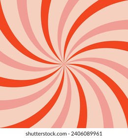 Los orígenes de la línea de arcoiris de la ola ácida en el estilo hippie de los años 1960. Patrón de fondo de pantalla del carnaval retro vintage de los años 60. Groovy psicodélico fondo de afiche. Ilustración de diseño de vectores.