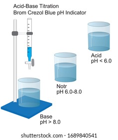 Acid-Base Titration
Brom Crezol Blue pH Indicator