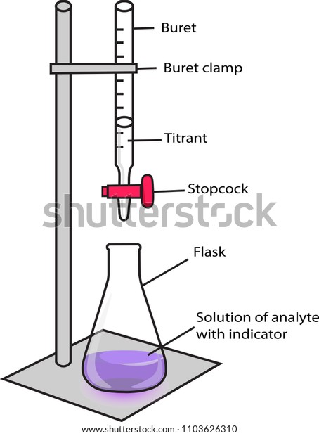 Acidbase Titration Bromocresol Purple Indicator Stock Vector (Royalty ...