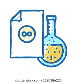 acid-free paper sheet doodle icon sketch vector. acid-free paper sheet sign. isolated symbol illustration