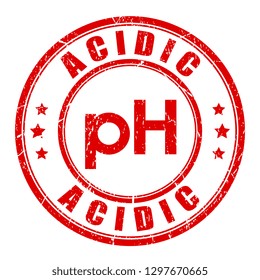 Acidic product vector stamp on white background