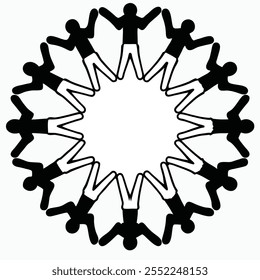 a-circular -formation -of- abstract -human -figures -wit
