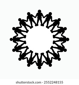 a-circular -formation -of- abstract -human -figures -wit
