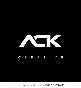 ACK Letter Initial Logo Design Template Vector Illustration