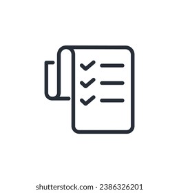 acknowledge icon. vector.Editable stroke.linear style sign for use web design,logo.Symbol illustration.
