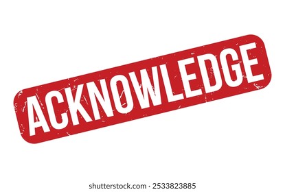 Acknowledge Rubber Stamp Seal Vector