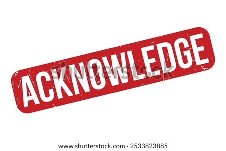 Acknowledge Rubber Stamp Seal Vector