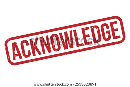 Acknowledge Rubber Stamp Seal Vector