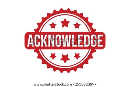 Acknowledge Rubber Stamp Seal Vector