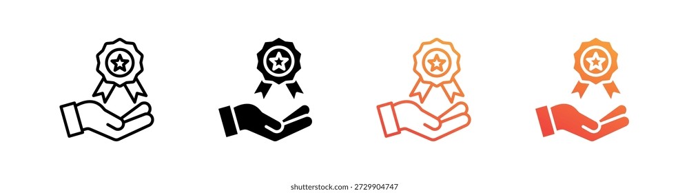 BestätigungssymbolSet-Vektorgrafik für mehrere Stile