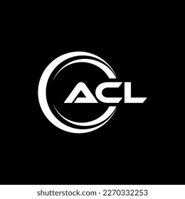 ACL letter logo design in illustration. Vector logo, calligraphy designs for logo, Poster, Invitation, etc.