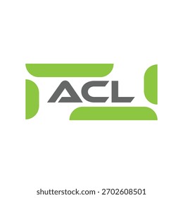 ACL letter logo design on black background. ACLcreative initials letter logo concept. ACL letter design