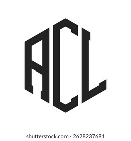 ACL Logo Design. Initial Letter ACL Monogram Logo using Hexagon shape