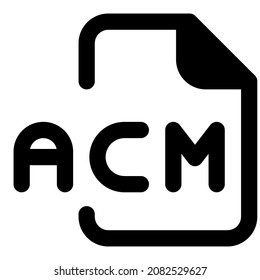 La extensión de archivo ACM es un formato de archivo asociado al Administrador de compresión de audio