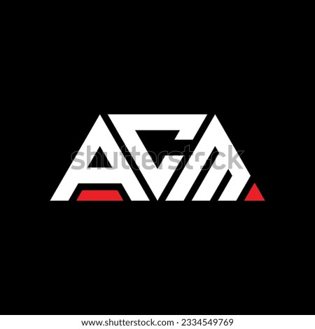ACM triangle letter logo design with triangle shape. ACM triangle logo design monogram. ACM triangle vector logo template with red color. ACM triangular logo Simple, Elegant, and Luxurious design.