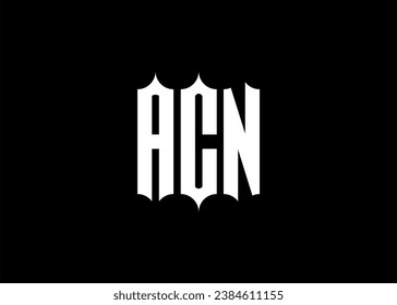 ACN initial monogram letter business logo