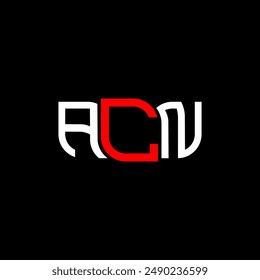 ACN Logo Design, ACN einfaches und modernes Logo. ACN luxuriöses Alphabet-Design  