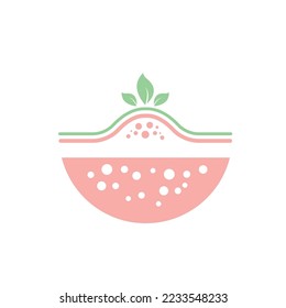 acne care icon vector concept design template web