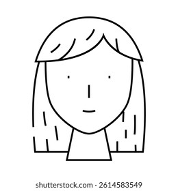acne face skin problem line icon vector. acne face skin problem sign. isolated contour symbol black illustration