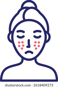 Acne Icon Color Vector Illustration