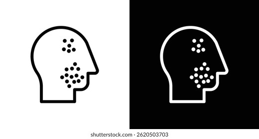 Acne icon vector, illustration logo template in trendy style