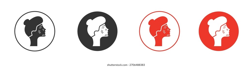 Acne icon. web vector design