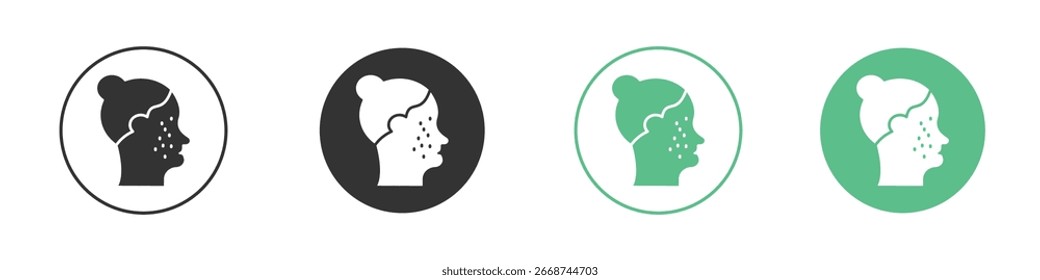 Acne icon for your website or app. eps10