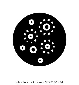 acne skin disease glyph icon vector. acne skin disease sign. isolated contour symbol black illustration