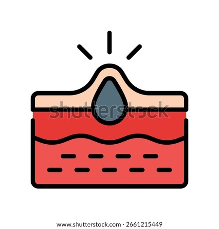 Acne Treatment Vector for Clear Skin Routine, Skincare solution illustration, breakout control and pimple care