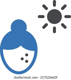 Acne Vector illustration on a transparent background.Premium quality symbols.Glyphs vector icon for concept and graphic design.