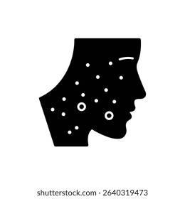 Acne with Visible Pores Skin Condition Dermatology Illustration