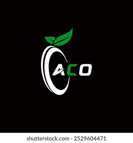 ACO logotipo de letra criativa minimalista. ACO vetor único iniciais alfabeto letra logotipo design 
