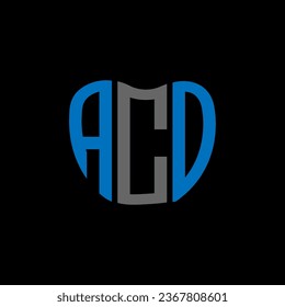 ACO letter logo creative design. ACO unique design.
