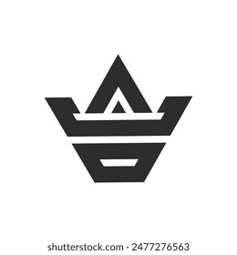 ACO letter logo, letter with crown logo