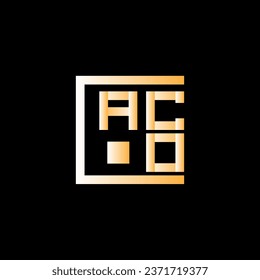 ACO letter logo vector design, ACO simple and modern logo. ACO luxurious alphabet design  