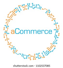 aCommercy - Augmented Electronic Commercy - Vector Graphic Logo Concept 
