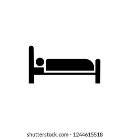 Acomodation Icon Vector Signage and Symbol Template.