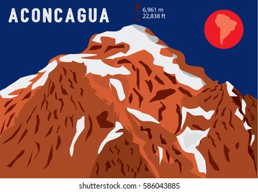 Aconcagua –  the highest mountain in South America