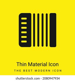 Acordeon minimal bright yellow material icon